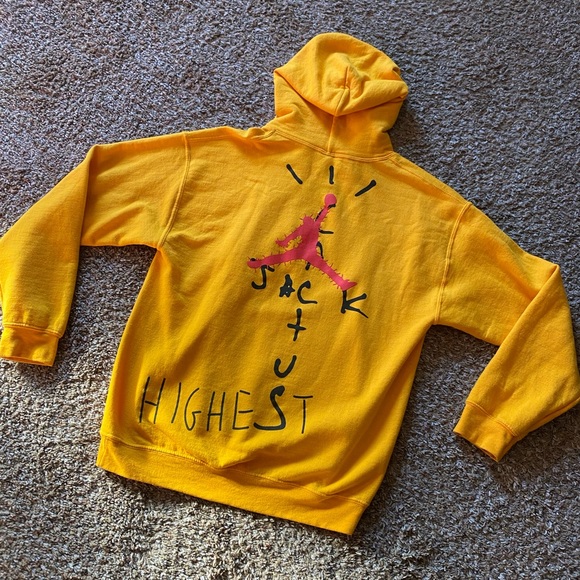 Cactus Jack by Travis Scott & Air Jordan Highest Hoodie “Gold” - M - Picture 3 of 3